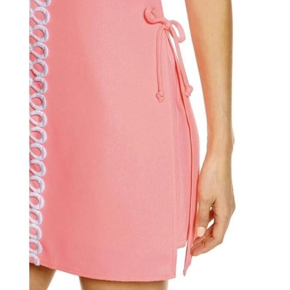 Lilly Pulitzer Pearl Romper Dress Lillys Neon Coral Sz 8 - Picture 3 of 10